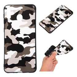 Camouflage Soft TPU Back Cover for Samsung Galaxy M30 - Black White
