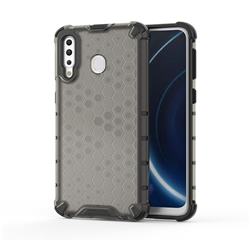 Honeycomb TPU + PC Hybrid Armor Shockproof Case Cover for Samsung Galaxy M30 - Gray
