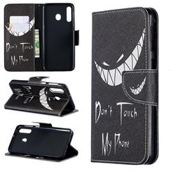 Crooked Grin Leather Wallet Case for Samsung Galaxy M30