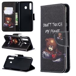 Chainsaw Bear Leather Wallet Case for Samsung Galaxy M30