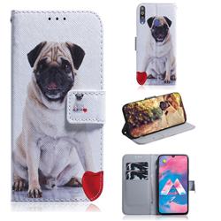 Pug Dog PU Leather Wallet Case for Samsung Galaxy M30