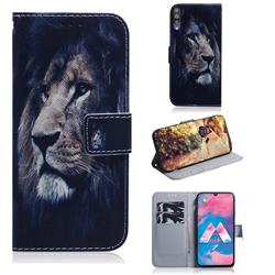 Lion Face PU Leather Wallet Case for Samsung Galaxy M30