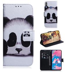 Sleeping Panda PU Leather Wallet Case for Samsung Galaxy M30