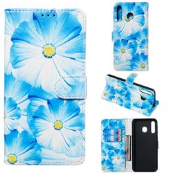 Orchid Flower PU Leather Wallet Case for Samsung Galaxy M30