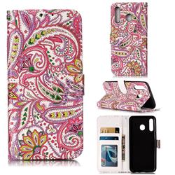 Pepper Flowers 3D Relief Oil PU Leather Wallet Case for Samsung Galaxy M30