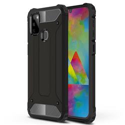 King Kong Armor Premium Shockproof Dual Layer Rugged Hard Cover for Samsung Galaxy M30s - Black Gold