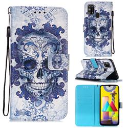Cloud Kito 3D Painted Leather Wallet Case for Samsung Galaxy M31