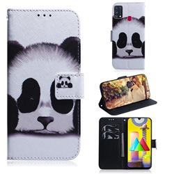 Sleeping Panda PU Leather Wallet Case for Samsung Galaxy M31