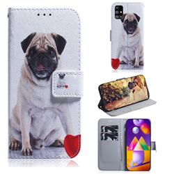 Pug Dog PU Leather Wallet Case for Samsung Galaxy M31s