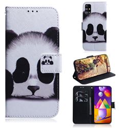 Sleeping Panda PU Leather Wallet Case for Samsung Galaxy M31s
