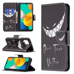 Crooked Grin Leather Wallet Case for Samsung Galaxy M32