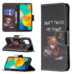 Chainsaw Bear Leather Wallet Case for Samsung Galaxy M32