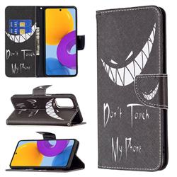 Crooked Grin Leather Wallet Case for Samsung Galaxy M52 5G