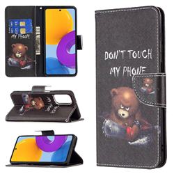 Chainsaw Bear Leather Wallet Case for Samsung Galaxy M52 5G