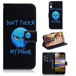 Not Touch My Phone PU Leather Wallet Case for Sony Xperia L3