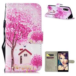 Tree House 3D Painted Leather Wallet Phone Case for Sony Xperia L3