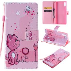 Cats and Bees PU Leather Wallet Case for Sony Xperia L3