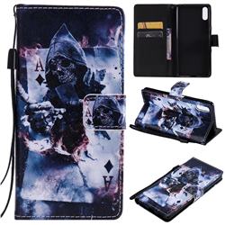 Skull Magician PU Leather Wallet Case for Sony Xperia L3