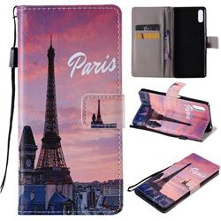 Paris Eiffel Tower PU Leather Wallet Case for Sony Xperia L3