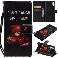 Angry Bear PU Leather Wallet Case for Sony Xperia L3
