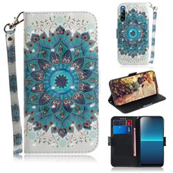 Peacock Mandala 3D Painted Leather Wallet Phone Case for Sony Xperia L4