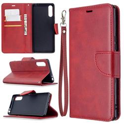 Classic Sheepskin PU Leather Phone Wallet Case for Sony Xperia L4 - Red