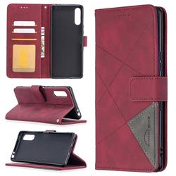 Binfen Color BF05 Prismatic Slim Wallet Flip Cover for Sony Xperia L4 - Red