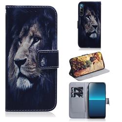 Lion Face PU Leather Wallet Case for Sony Xperia L4