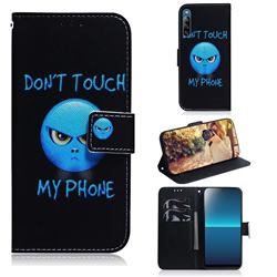 Not Touch My Phone PU Leather Wallet Case for Sony Xperia L4