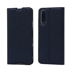 Ultra Slim Card Magnetic Automatic Suction Leather Wallet Case for Sony Xperia 10 III - Royal Blue
