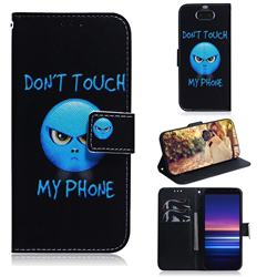 Not Touch My Phone PU Leather Wallet Case for Sony Xperia 20