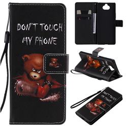 Angry Bear PU Leather Wallet Case for Sony Xperia 20