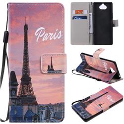 Paris Eiffel Tower PU Leather Wallet Case for Sony Xperia 20