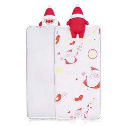 Dancing Santa Claus Soft 3D Climbing Doll Soft Case for Sony Xperia X