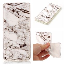 White Soft TPU Marble Pattern Case for Sony Xperia XA