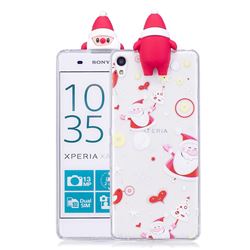 Dancing Santa Claus Soft 3D Climbing Doll Soft Case for Sony Xperia XA