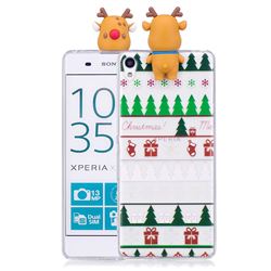 Christmas Socks Soft 3D Climbing Doll Soft Case for Sony Xperia XA