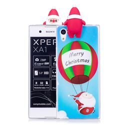 Balloon Santa Claus Soft 3D Climbing Doll Soft Case for Sony Xperia XA1
