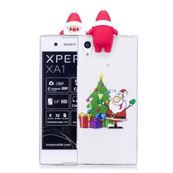 Christmas Spree Soft 3D Climbing Doll Soft Case for Sony Xperia XA1