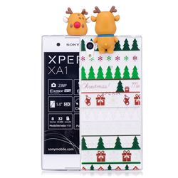 Christmas Socks Soft 3D Climbing Doll Soft Case for Sony Xperia XA1