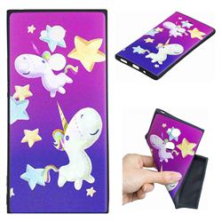 Pony 3D Embossed Relief Black TPU Cell Phone Back Cover for Sony Xperia XA2 Ultra(6.0 inch)