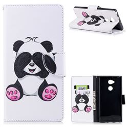 Lovely Panda Leather Wallet Case for Sony Xperia XA2 Ultra(6.0 inch)