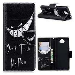Crooked Grin Leather Wallet Case for Sony Xperia 10 / Xperia XA3