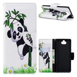 Bamboo Panda Leather Wallet Case for Sony Xperia 10 / Xperia XA3