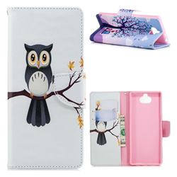 Owl on Tree Leather Wallet Case for Sony Xperia 10 / Xperia XA3