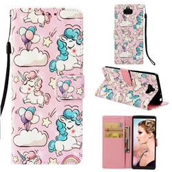 Angel Pony 3D Painted Leather Wallet Case for Sony Xperia 10 / Xperia XA3