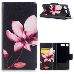 Lotus Flower Leather Wallet Case for Sony Xperia XZ1