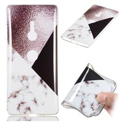 Black white Grey Soft TPU Marble Pattern Phone Case for Sony Xperia XZ2
