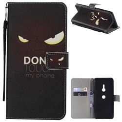 Angry Eyes PU Leather Wallet Case for Sony Xperia XZ3