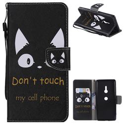 Cat Ears PU Leather Wallet Case for Sony Xperia XZ3